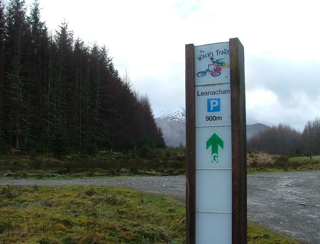 Signpost for The Witches Trail