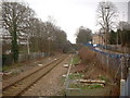 View from the end of the platform towards Eastleigh