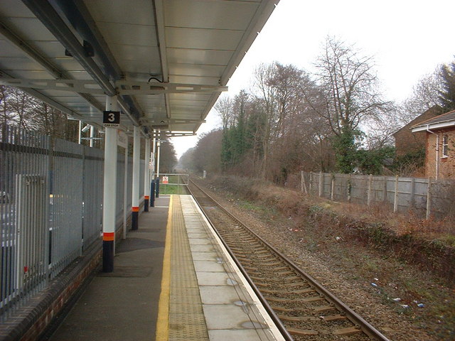 View from platform towards Romsey