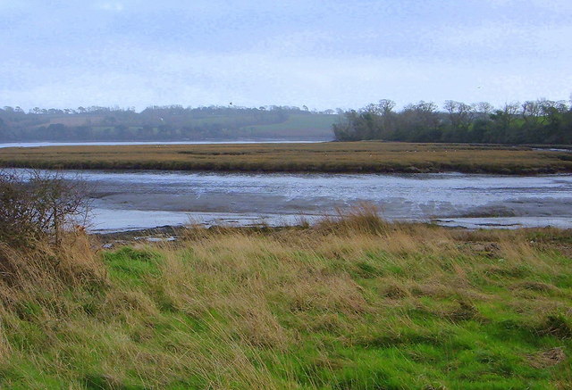 View over Mud and Grassland © BB cc-by-sa/2.0 :: Geograph Britain and ...