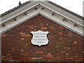 SJ9142 : Date plaque on St. Mary's Works, Normacot by Steven Birks