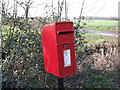 Leaning Post Box close-up, Suton