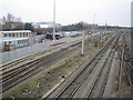 SJ3790 : Liverpool: Railway line east of Edge Hill station by Nigel Cox