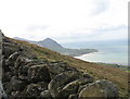 The village of Trefor from the upper slope of Gyrn Goch