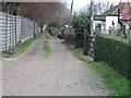 Small lane off to the E of Roman Road