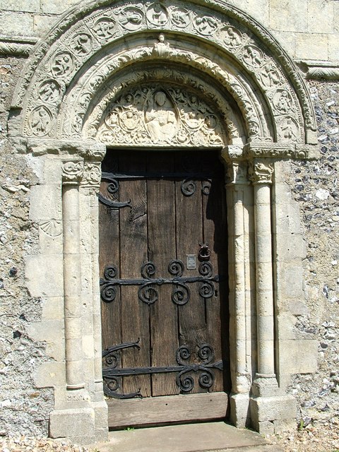 Doorway and Arch at Barfrestone Church