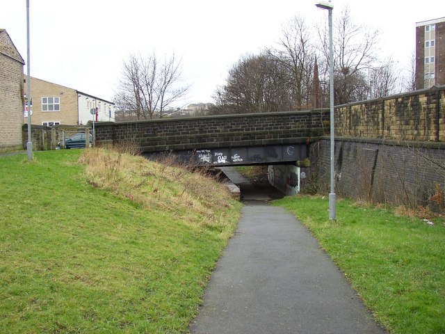 The Halifax Old Road bridge, Fartown cycleway, Huddersfield
