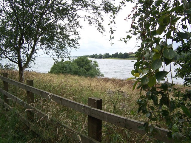 Looking west from the birdwatching hut at Draycote Water