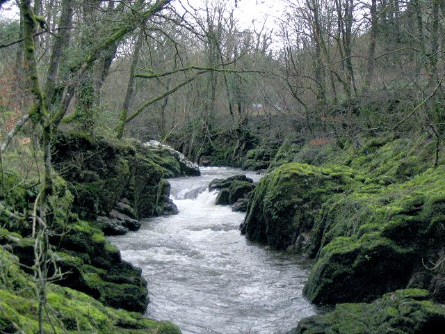 Waterfall on Afon Sawdde