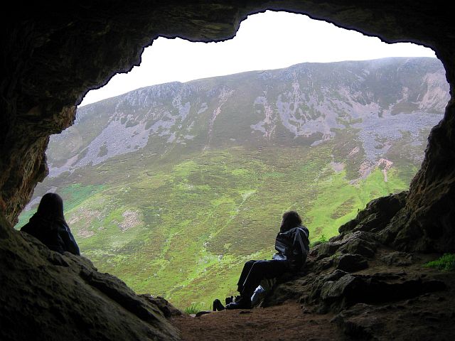 Inside looking out, Inchnadamph Bone Cave