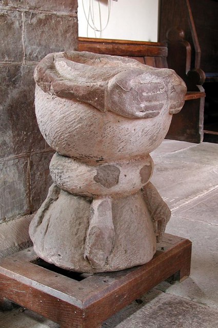 St Mary & St David, Kilpeck, Herefordshire - Font