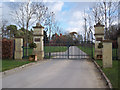 Entrance gates to the Sandley Stud