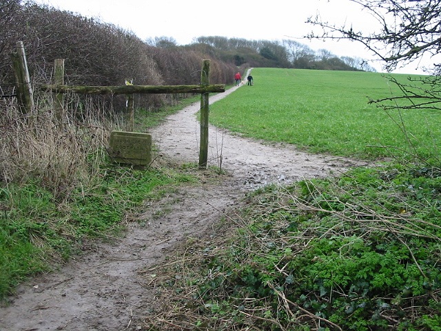 Public footpath to Wood Hill