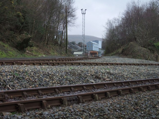 Railway lines at Meldon Quarry