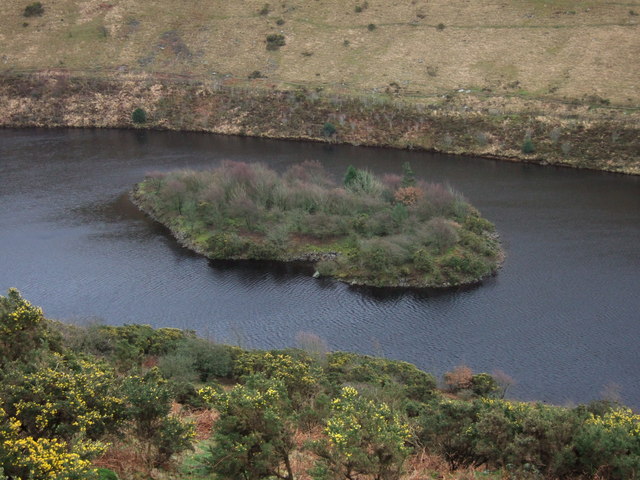 Island in Meldon Reservoir