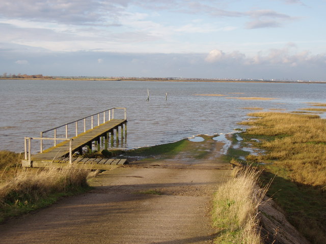 The  "road" across the Wade to Horsey Island
