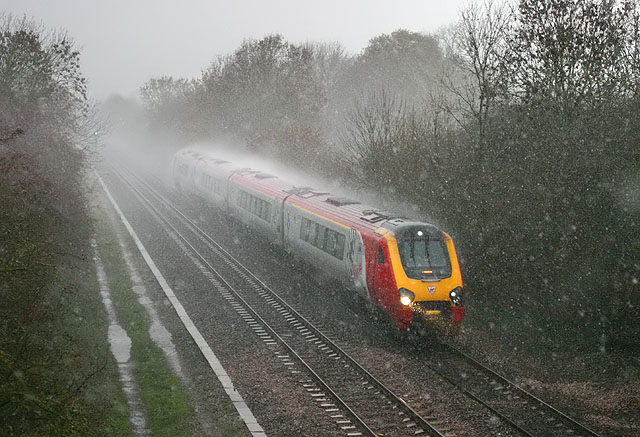 Train in the rain © Martin Loader :: Geograph Britain and Ireland