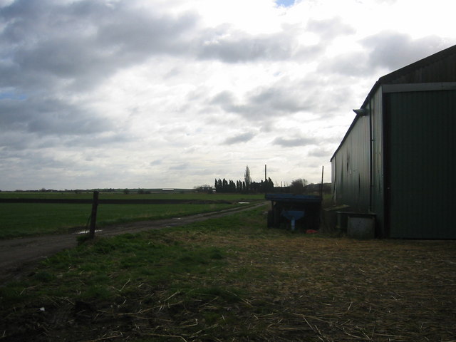 Fields and farm buildings near Warboys