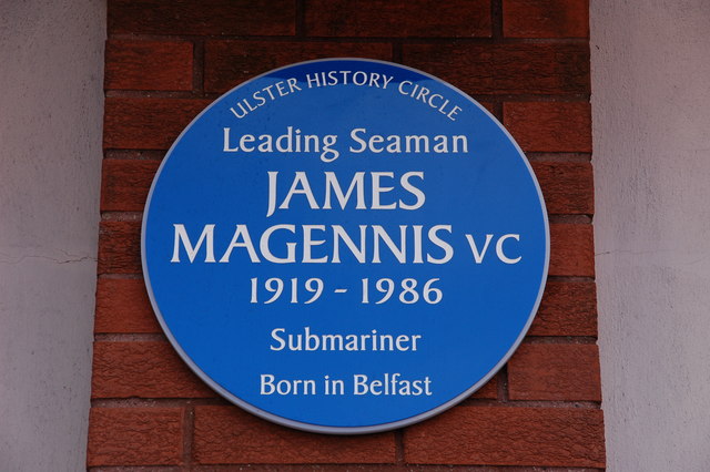 James Magennis VC plaque, Great Victoria Street, Belfast