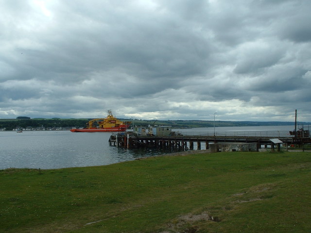Nigg Pier from the hotel