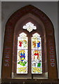 Stained glass window, Efenechtyd Church