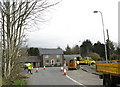 The junction between the Bwlch Derwin road and the A487(T) at Pant Glas