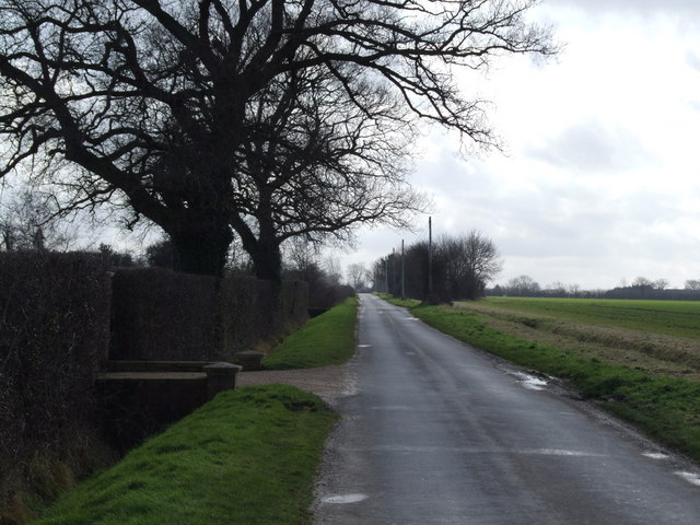 Looking South East down Common Road