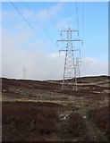 NN8441 : Electricity pylons, above Glen Freuchie by Rob Burke