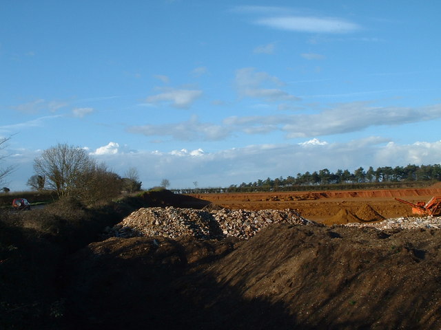 The Frimstone quarry at Snettisham.