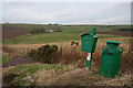 The attractive sign and post box for Burnside of Crombie.