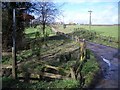TQ6315 : Entrance Road to Stonelands Farm Northeast of Cowbeech by Nigel Stickells