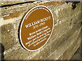 SE5175 : Historic plaque near the Parish Church in Husthwaite by Phil Catterall