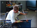 NZ4057 : Shaping hot glass at the National Glass Centre, Sunderland by Ken Walton