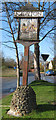 TL4349 : Village sign, Newton, Cambs by Rodney Burton