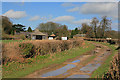 Approaching Wood Farm on footpath