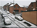 Billington Street East, Wesham in snow