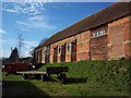 Brick barn at Church Farm, West Dean