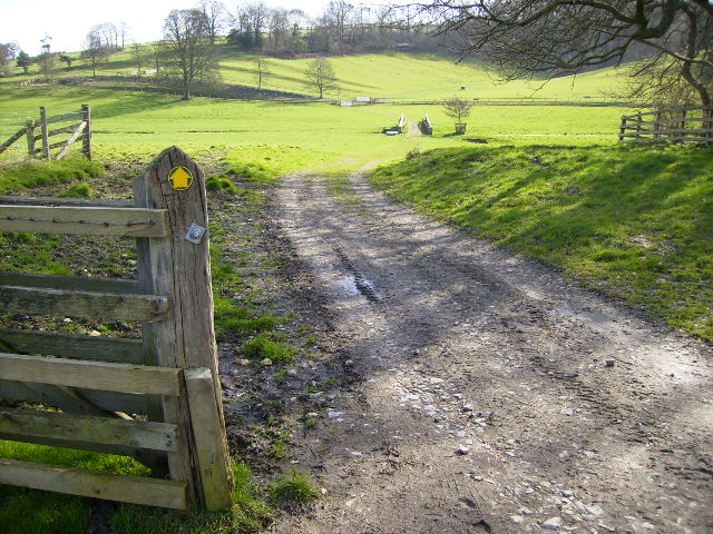 Footpath in Hovingham Park - seat of the Worsley family since 1563
