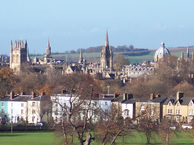 Oxford skyline from a distance