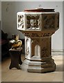 St Andrew & St Mary, Watton-at-Stone, Herts - Font