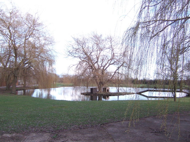 Ornamental pond at Willow Farm