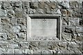 TL3618 : St John the Evangelist, High Cross, Herts Foundation stone by John Salmon