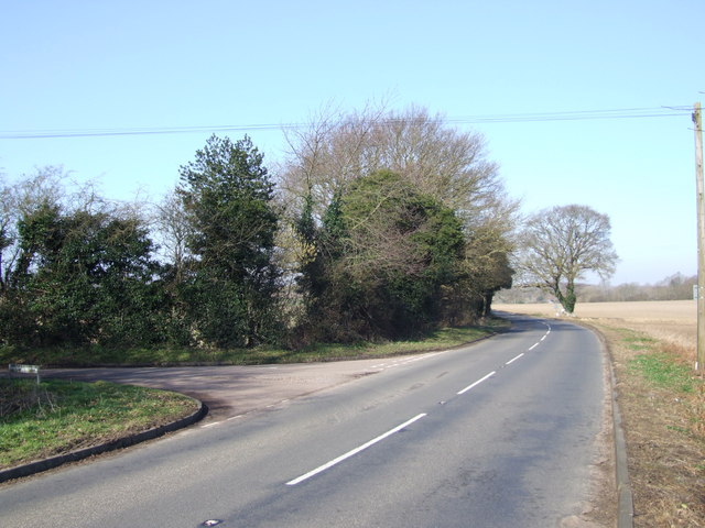 Junction of B1527 and Brick Kiln Lane