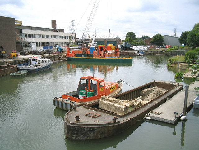 Environment Agency Boatyard at Osney Lock, River Thames