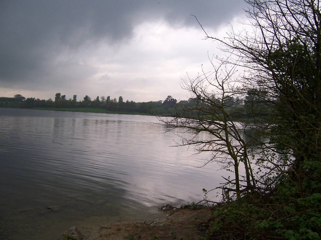 Looking west over Draycote Water from below Thurlaston village