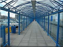 TQ4280 : Covered Walkway, London City Airport by Danny P Robinson