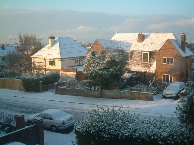 Winter snow in Kedale Road