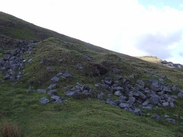 Small collapsed lime kiln