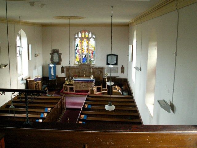 Llansantffraed Church interior