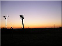TQ8277 : Beacon at sunset by Richard C